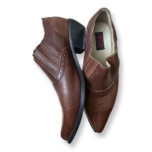 Dingo Brown Leather Ankle Boot